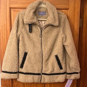 Madden Girl Sherpa Jacket Oat Color